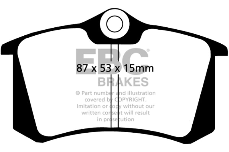 EBC 10-13 Audi A3 2.0 TD Redstuff Rear Brake Pads EBC Brake Pads - Performance AXOPROS