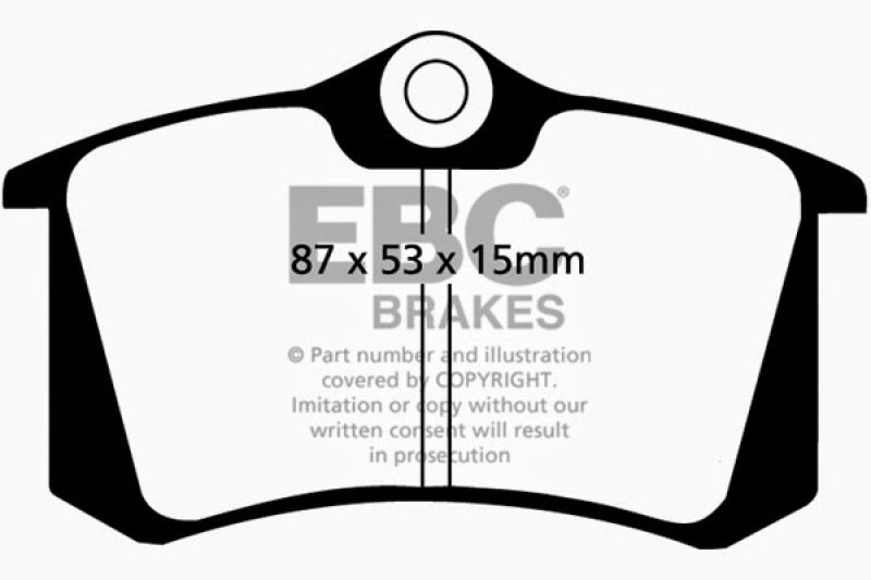 EBC 10-13 Audi A3 2.0 TD Redstuff Rear Brake Pads EBC Brake Pads - Performance AXOPROS