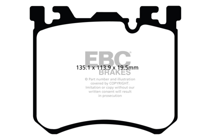 EBC 10-13 BMW X5M 4.4 Twin Turbo Redstuff Front Brake Pads EBC Brake Pads - Performance AXOPROS