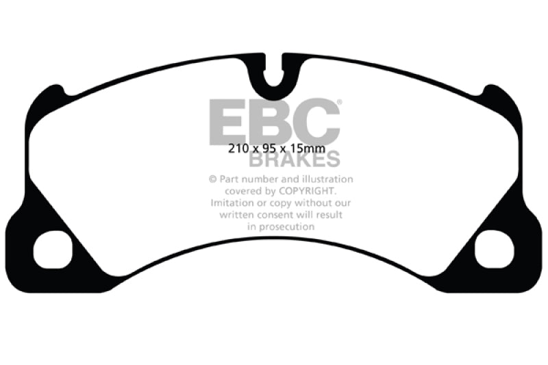 EBC 10+ Porsche Cayenne 3.0 Supercharged Hybrid Yellowstuff Front Brake Pads EBC Brake Pads - Performance AXOPROS