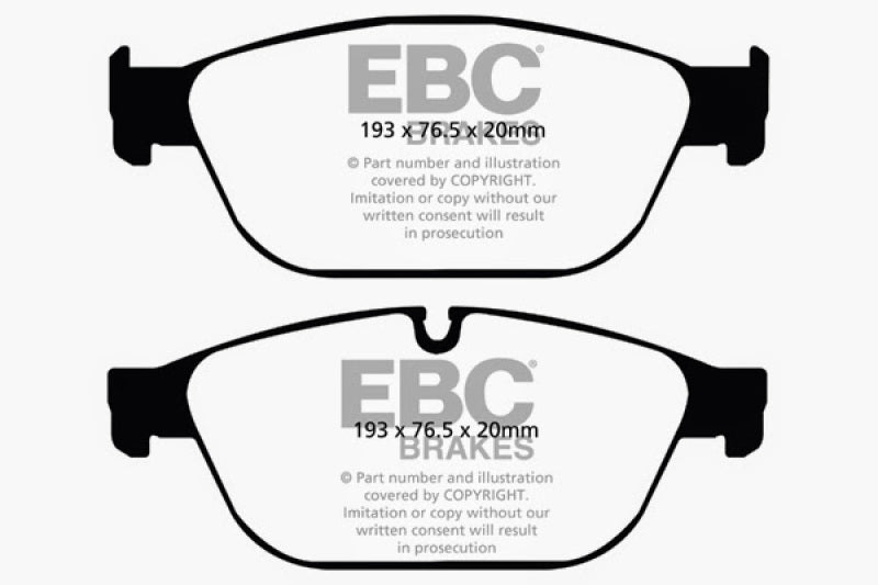 EBC 11-12 Audi A8 Quattro 3.0 Supercharged Yellowstuff Front Brake Pads EBC Brake Pads - Performance AXOPROS