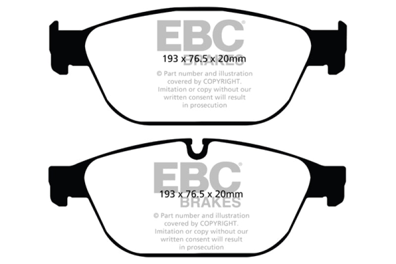 EBC 11-12 Audi A8 Quattro 3.0 Supercharged Yellowstuff Front Brake Pads EBC Brake Pads - Performance AXOPROS