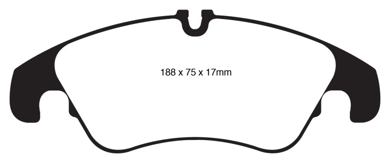 EBC 11 Audi A6 2.0 Turbo Yellowstuff Front Brake Pads EBC Brake Pads - Performance AXOPROS