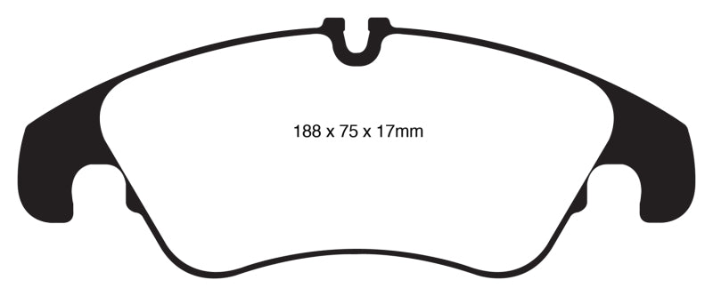 EBC 11 Audi A6 2.0 Turbo Yellowstuff Front Brake Pads EBC Brake Pads - Performance AXOPROS