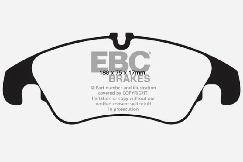 EBC 11 Audi A6 2.0 Turbo Yellowstuff Front Brake Pads EBC Brake Pads - Performance AXOPROS
