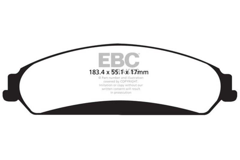 EBC 11+ Chrysler 300C 5.7 Yellowstuff Front Brake Pads EBC Brake Pads - Performance AXOPROS