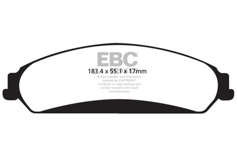 EBC 11+ Chrysler 300C 5.7 Yellowstuff Front Brake Pads EBC Brake Pads - Performance AXOPROS