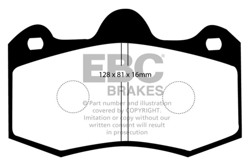 EBC 11+ Mclaren MP4-12C 3.8 Twin Turbo Bluestuff Rear Brake Pads EBC Brake Pads - Racing AXOPROS