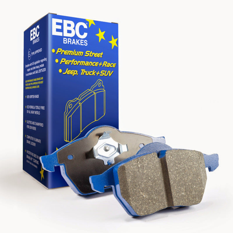 EBC 12-13 Porsche Panamera (Cast Iron only) 3.0 SC Hybrid Bluestuff Rear Brake Pads EBC Brake Pads - Racing AXOPROS