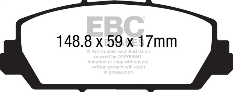 EBC 12+ Acura RDX 3.5 Greenstuff Front Brake Pads EBC Brake Pads - Performance AXOPROS