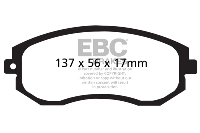 EBC 12+ Scion FR-S 2 Greenstuff Front Brake Pads EBC Brake Pads - Performance AXOPROS