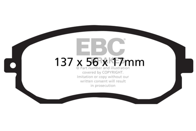 EBC 12+ Scion FR-S 2 Yellowstuff Front Brake Pads EBC Brake Pads - Performance AXOPROS