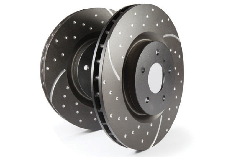 EBC 13-18 Ford Focus ST GD Sport Front Rotors EBC Brake Rotors - Slot & Drilled AXOPROS