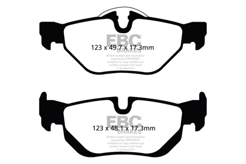 EBC 13+ BMW X1 2.0 Turbo (28i) Redstuff Rear Brake Pads EBC Brake Pads - Performance AXOPROS