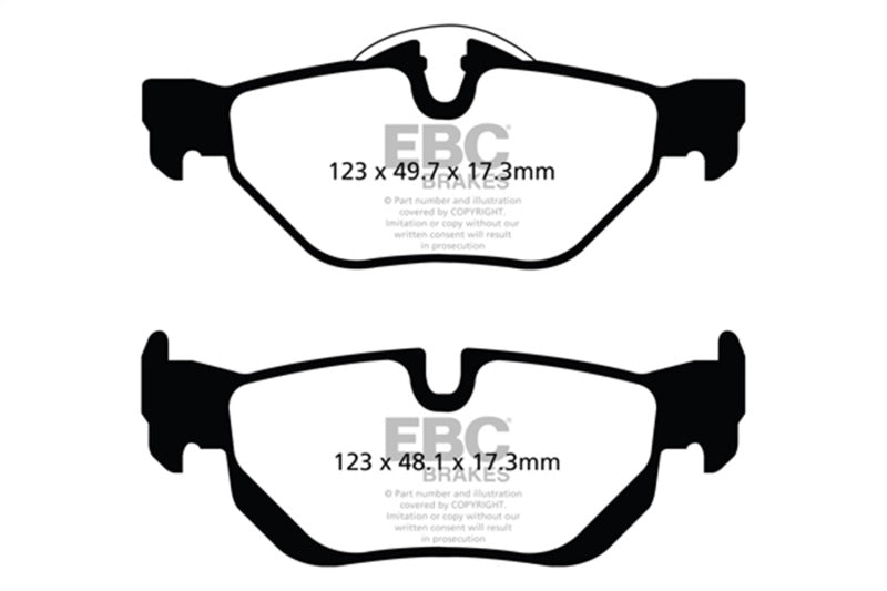 EBC 13+ BMW X1 2.0 Turbo (28i) Redstuff Rear Brake Pads EBC Brake Pads - Performance AXOPROS