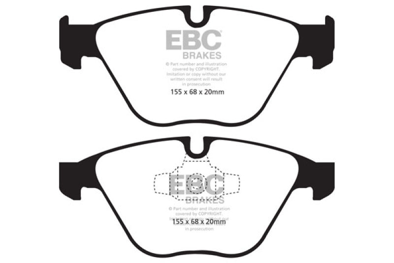 EBC 13+ BMW X1 2.0 Turbo (28i) Yellowstuff Front Brake Pads EBC Brake Pads - Performance AXOPROS