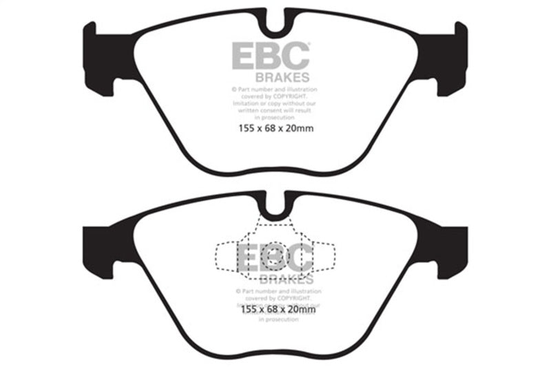 EBC 13+ BMW X1 2.0 Turbo (28i) Yellowstuff Front Brake Pads EBC Brake Pads - Performance AXOPROS