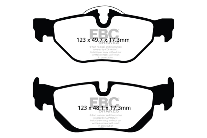 EBC 13+ BMW X1 2.0 Turbo (28i) Yellowstuff Rear Brake Pads EBC Brake Pads - Performance AXOPROS