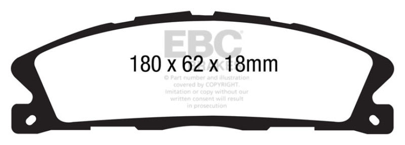 EBC 13+ Ford Explorer 3.5 Twin Turbo 4WD Greenstuff Front Brake Pads EBC Brake Pads - Performance AXOPROS