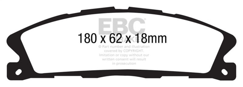 EBC 13+ Ford Explorer 3.5 Twin Turbo 4WD Greenstuff Front Brake Pads EBC Brake Pads - Performance AXOPROS