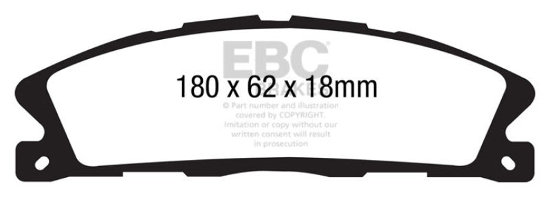 EBC 13+ Ford Explorer 3.5 Twin Turbo 4WD Greenstuff Front Brake Pads EBC Brake Pads - Performance AXOPROS