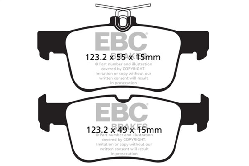 EBC 13+ Ford Fusion 1.6 Turbo Yellowstuff Rear Brake Pads EBC Brake Pads - Performance AXOPROS