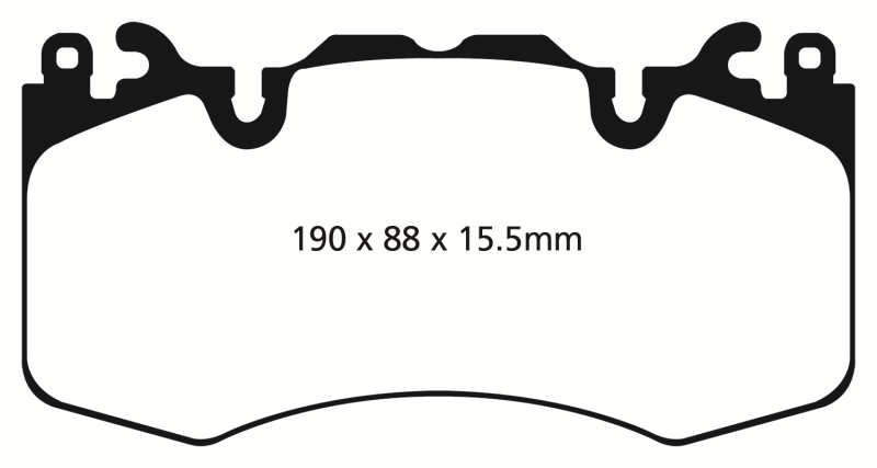 EBC 13+ Land Rover Range Rover 3.0 Supercharged Yellowstuff Front Brake Pads EBC Brake Pads - Performance AXOPROS
