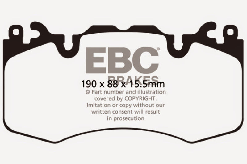 EBC 13+ Land Rover Range Rover 3.0 Supercharged Yellowstuff Front Brake Pads EBC Brake Pads - Performance AXOPROS