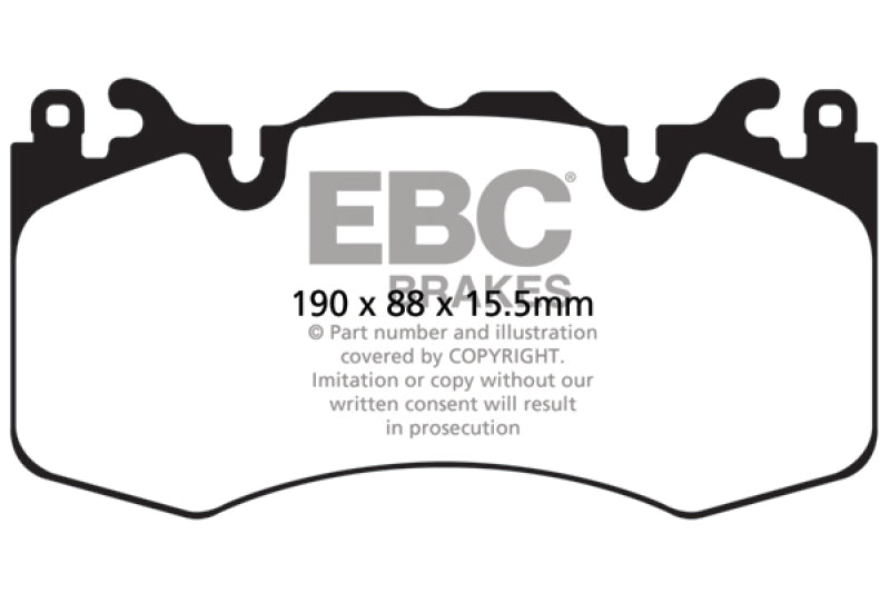 EBC 13+ Land Rover Range Rover 3.0 Supercharged Yellowstuff Front Brake Pads EBC Brake Pads - Performance AXOPROS