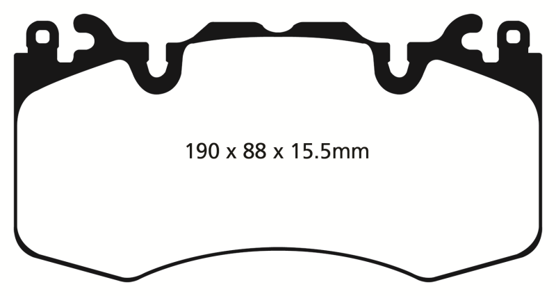 EBC 13+ Land Rover Range Rover 3.0 Supercharged Yellowstuff Front Brake Pads EBC Brake Pads - Performance AXOPROS