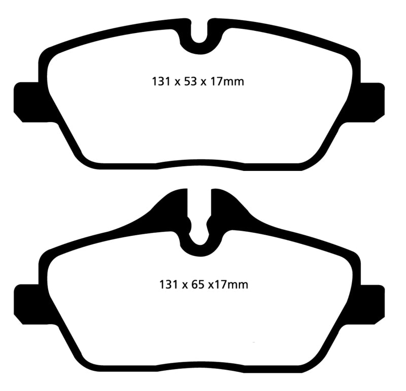 EBC 14+ Mini Hardtop 1.5 Turbo Cooper Yellowstuff Front Brake Pads EBC Brake Pads - Performance AXOPROS
