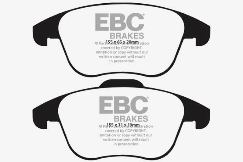 EBC 15-19 Audi Q3 2.0 Turbo Greenstuff Front Brake Pads EBC Brake Pads - Performance AXOPROS