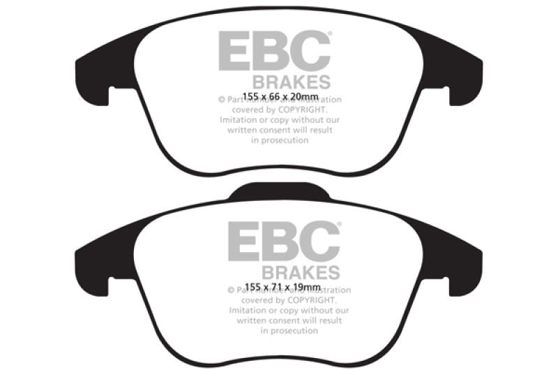 EBC 15 and up Audi Q3 2.0 Turbo Redstuff Front Brake Pads EBC Brake Pads - Performance AXOPROS