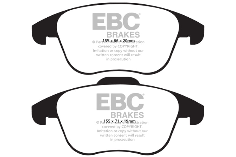 EBC 15 and up Audi Q3 2.0 Turbo Yellowstuff Front Brake Pads EBC Brake Pads - Performance AXOPROS