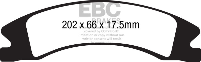 EBC 15+ Cadillac Escalade Ext/Esv 6.2 2WD Greenstuff Front Brake Pads EBC Brake Pads - Performance AXOPROS