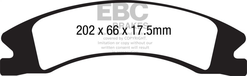EBC 15+ Cadillac Escalade Ext/Esv 6.2 2WD Yellowstuff Front Brake Pads EBC Brake Pads - Performance AXOPROS
