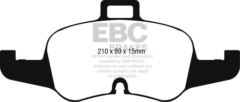 EBC 16-17 Audi TT Yellowstuff Front Brake Pads EBC Brake Pads - Performance AXOPROS