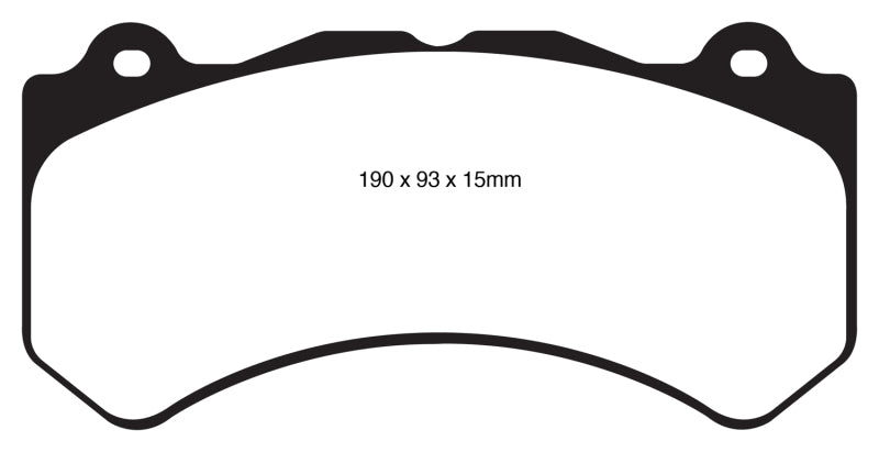 EBC 16+ Cadillac ATS-V 3.6 Twin Turbo Yellowstuff Front Brake Pads EBC Brake Pads - Performance AXOPROS