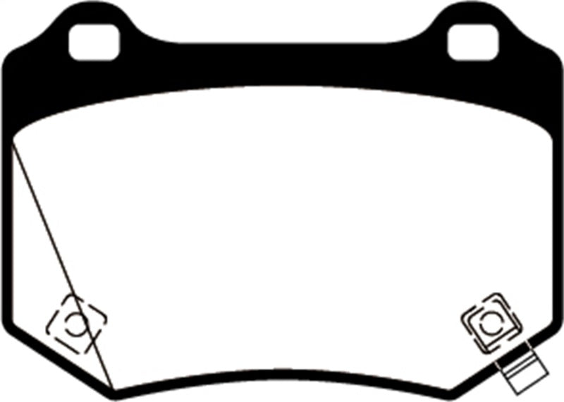 EBC 18+ WRX STI Yellowstuff Rear Brake Pads EBC Brake Pads - Performance AXOPROS