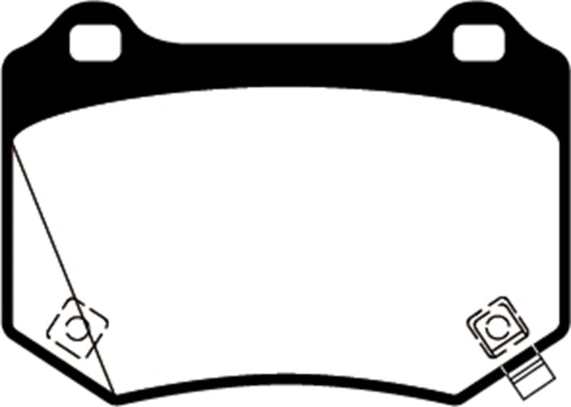 EBC 18+ WRX STI Yellowstuff Rear Brake Pads EBC Brake Pads - Performance AXOPROS