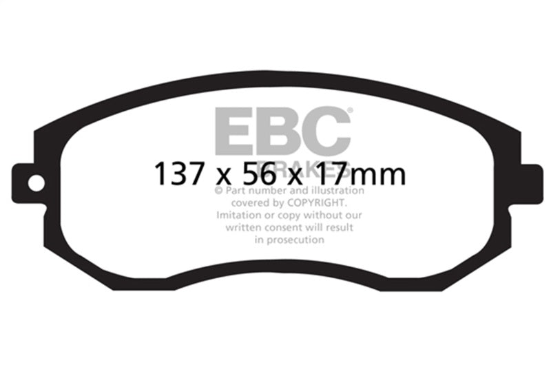 EBC 2012+ Subaru BRZ/FRS/86 2.0L Bluestuff Front Brake Pads EBC Brake Pads - Racing AXOPROS