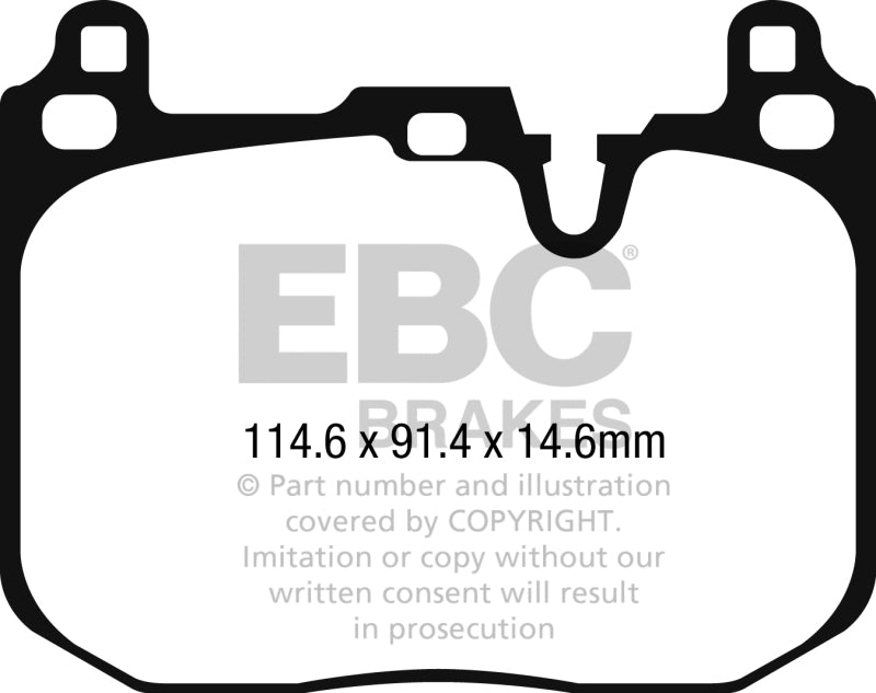 EBC 2015+ Mini Cooper John Cooper Works Yellowstuff Front Brake Pads EBC Brake Pads - Performance AXOPROS