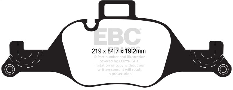 EBC 2017+ BMW 530 G30 Redstuff Front Brake Pads EBC Brake Pads - Performance AXOPROS