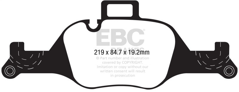 EBC 2017+ BMW 530 G30 Redstuff Front Brake Pads EBC Brake Pads - Performance AXOPROS