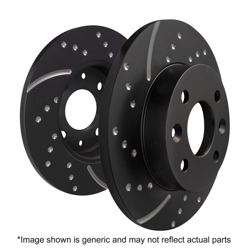 EBC 2017+ Honda Civic Coupe 2.0L GD Sport Rear Rotors EBC Brake Rotors - Slot & Drilled AXOPROS