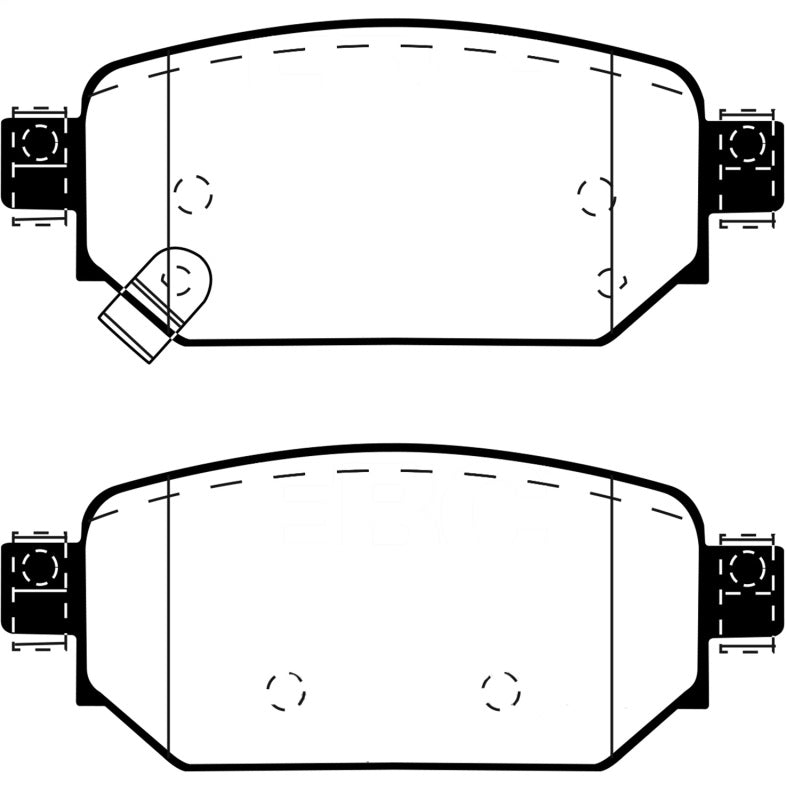EBC 2017+ Mazda 3 2.0L Yellowstuff Rear Brake Pads EBC Brake Pads - Performance AXOPROS