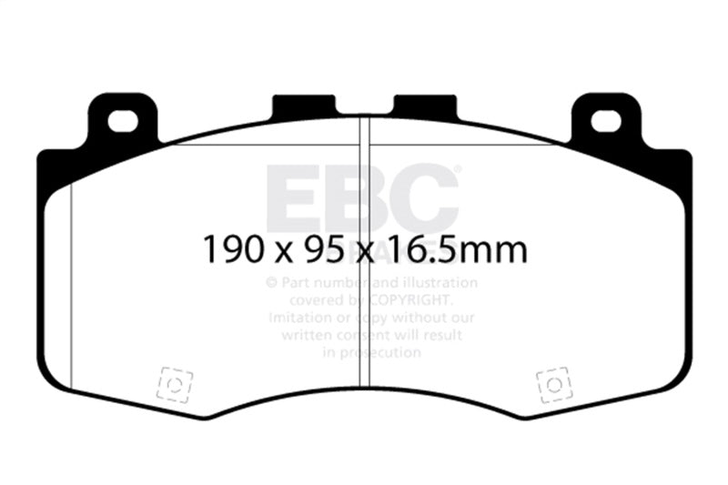 EBC 2018+ Jeep Grand Cherokee Trackhawk Yellowstuff Front Brake Pads EBC Brake Pads - Performance AXOPROS