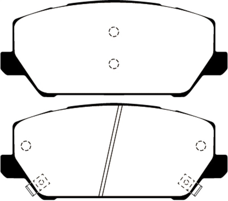 EBC 2019+ Hyundai Veloster N (2nd Gen) 2.0L Turbo Redstuff Front Brake Pads EBC Brake Pads - Performance AXOPROS