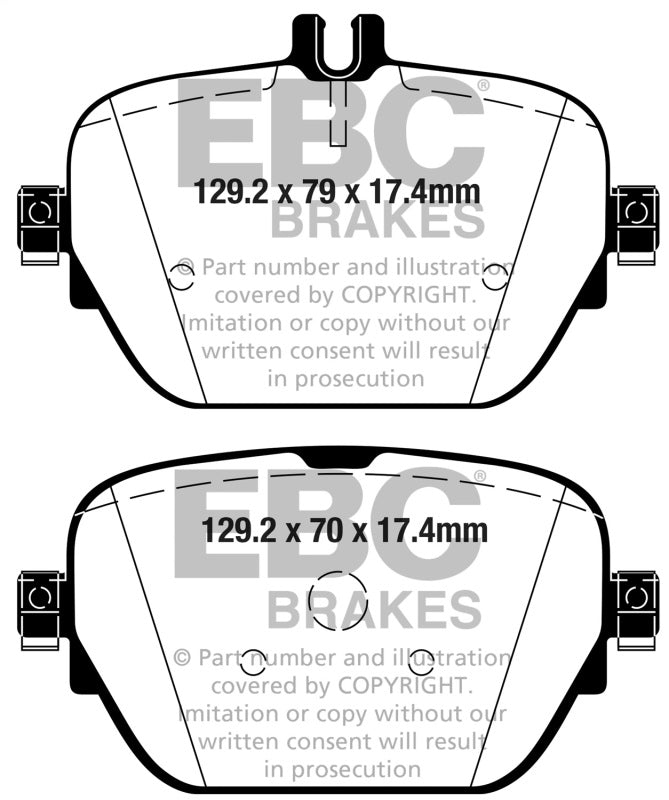 EBC 2019+ Mercedes-Benz CLS53 AMG (C257) 3.0L Turbo Redstuff Rear Brake Pads EBC Brake Pads - Performance AXOPROS
