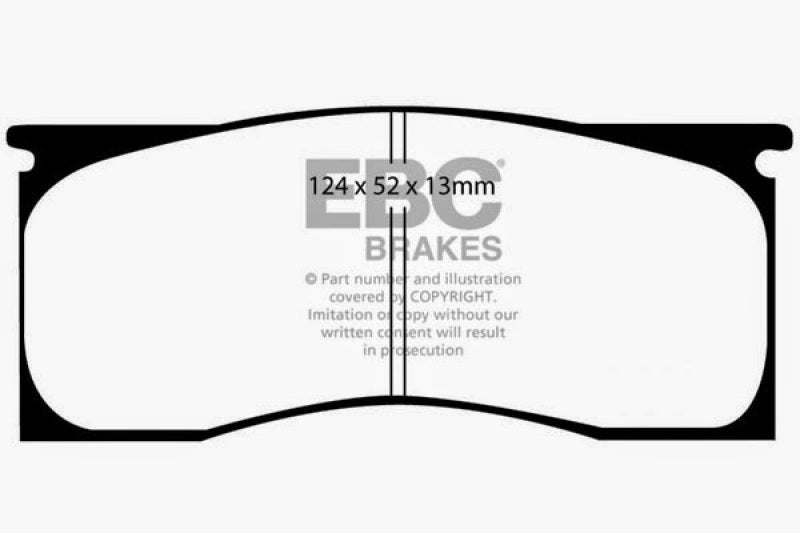 EBC 65-69 Dodge Dart 2.8 Redstuff Front Brake Pads EBC Brake Pads - Performance AXOPROS